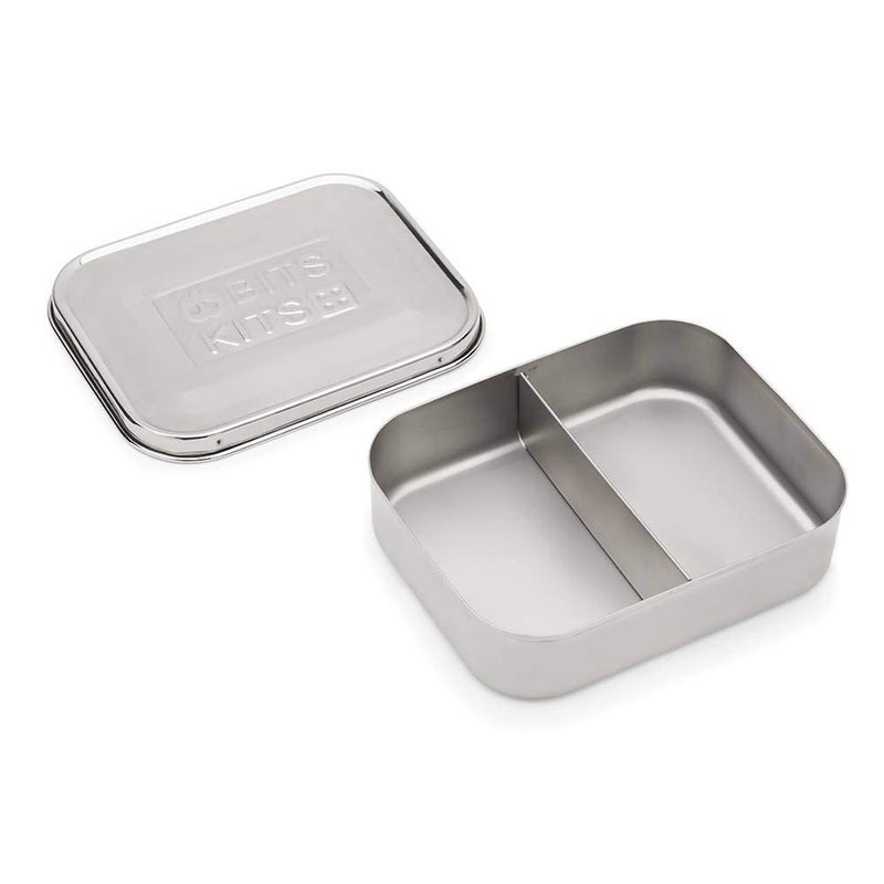 Bits Kits Stainless Steel Bento Box Lunch and Snack Container for Kids and Adults, 2 Sections - Image 1
